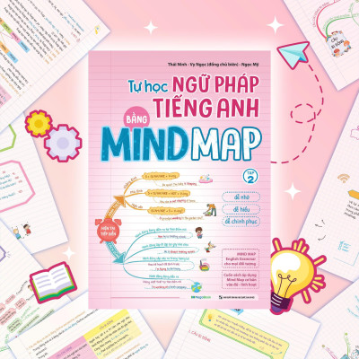 Sách - Tự Học Ngữ Pháp Tiếng Anh Bằng Mindmap - Combo 2 Tập - Megabook