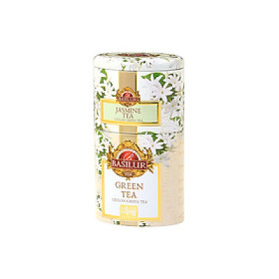 Trà xanh Ceylon Basilur ướp hoa nhài 100g (Hộp thiếc)