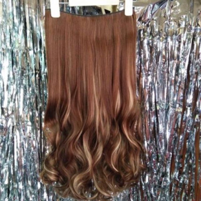 Tóc giả nữa đầu Kẹp phím móc line cao cấp- hình thật