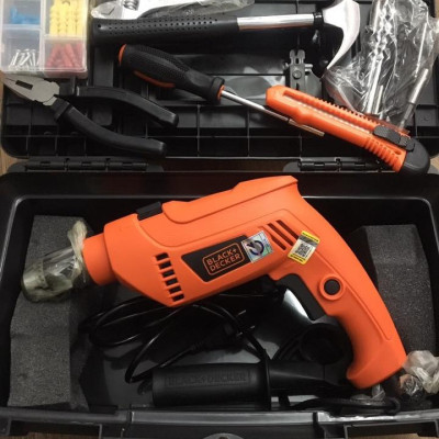 Bộ máy khoan động lực BLACK & DECKER HD650BXH-B1 100 phụ kiện- Hàng chính hãng