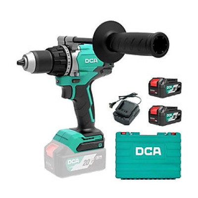MÁY KHOAN ĐỤC KHÔNG CHỔI THAN  DÙNG PIN 20VMAX/4AH*2 SẠC 2A DCA ADJZ06-13EM - HÀNG CHÍNH HÃNG