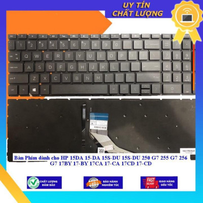 Bàn Phím dùng cho HP 15DA 15-DA 15S-DU 15S-DU 250 G7 255 G7 256 G7 17BY 17-BY 17CA 17-CA 17CD 17-CD - MÀU BẠC - Hàng Nhập Khẩu New Seal