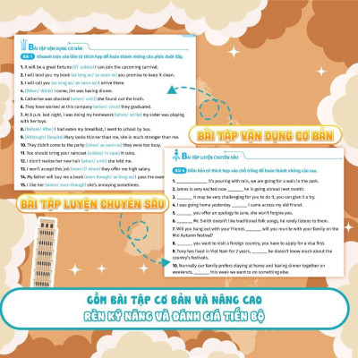 Sách - Luyện Chuyên Sâu Ngữ Pháp Và Bài Tập Tiếng Anh Lớp 8 - Chọn Lẻ 2 Tập - Megabook