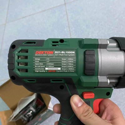 MÁY BULONG DÙNG PIN 21V DEKTON D21-BL1000N - HÀNG CHÍNH HÃNG