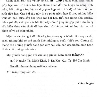	Bài Tập Về Số Tự Nhiên Lớp 4 (Dùng Chung Cho Các Bộ SGK Hiện Hành) _HA