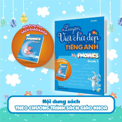 Sách - Luyện Viết Chữ Đẹp Tiếng Anh - My Phonics Grade 1 - Megabook