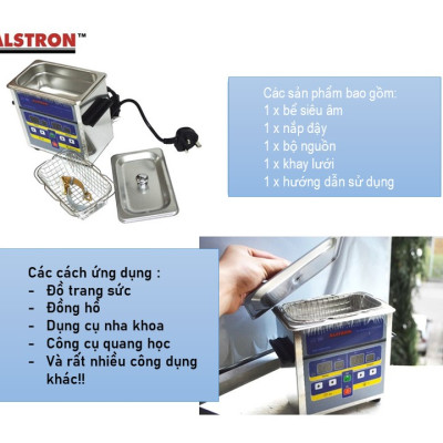 Máy Rửa Sóng Siêu Âm Thương Hiệu ALSTRON Singapore - Ultrasonic Cleaner 