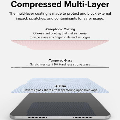 Dán màn hình cường lực dành cho iPad Pro 11" M4/Pro 13″ M4 RINGKE Easy Slide Tempered Glass - Hàng Chính Hãng