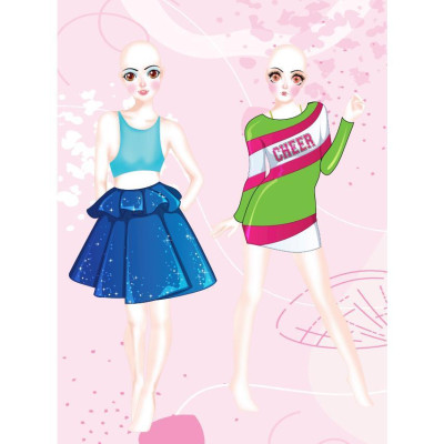 Sách - Dán Hình Sticker Trong Suốt & Tô Màu Búp Bê - Nhà Thiết Kế Thời Trang - Đáng Yêu - Việt Thư