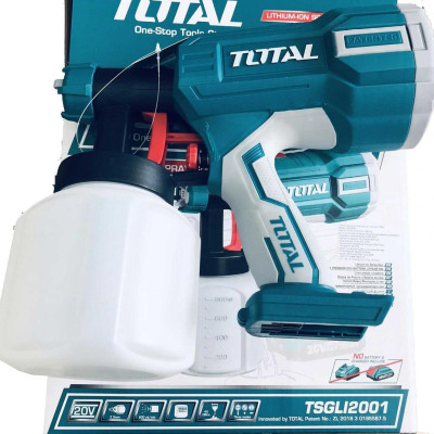 MÁY PHUN SƠN DÙNG PIN 20V (0.1 - 0.2 BAR) (KHÔNG BAO GỒM PIN VÀ SẠC) TOTAL TSGLI2001 - HÀNG CHÍNH HÃNG