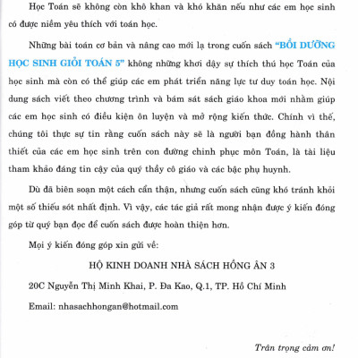Bồi Dưỡng Học Sinh Giỏi Toán 5 (Bám Sát SGK Kết Nối Tri Thức Với Cuộc Sống) - HA