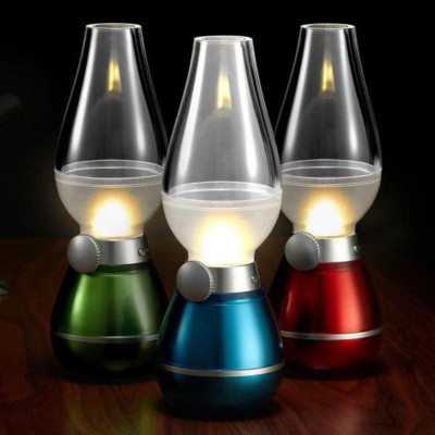 Đèn Dầu Cảm Ứng Thổi Bật Thổi Tắt Bản Cao Cấp LED Thông Minh, Loại Tốt