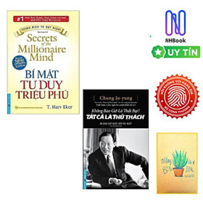Combo Bí Mật Tư Duy Triệu Phú Và Không Bao Giờ Là Thất Bại - Tất Cả Là Thử Thách ( tặng sổ tay)