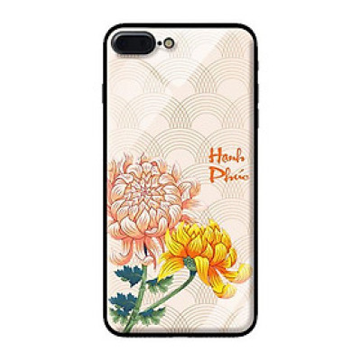 Ốp lưng kính cường lực cho iPhone 8 Plus Cúc HP - Hàng chính hãng