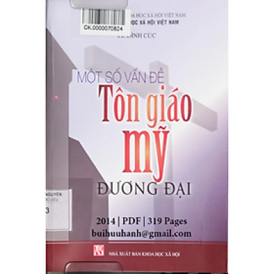 Sách - Một số vấn đề tôn giáo Mỹ đương đại