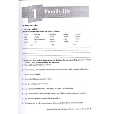 Bài tập tiếng anh 10 - Global Success - Kết nối tri thức (Tặng kèm đáp án qua file)