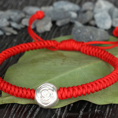 Vòng Tay Charm Hoa Bạc Ngọc Quý Gemstones GA148