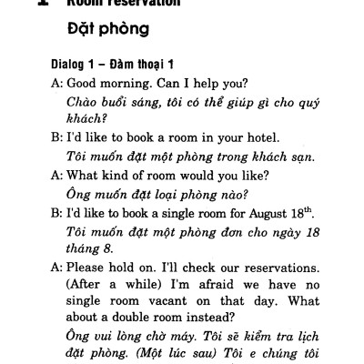 Tự Học Đàm Thoại Tiếng Anh Nhà Hàng Khách Sạn (Kèm CD) - Tái Bản 2018