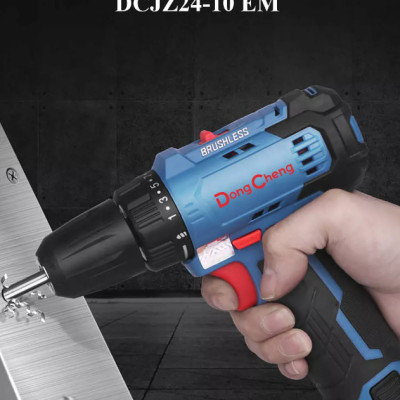 MÁY KHOAN - VẶN VÍT DÙNG PIN 14.4V 40NM DONGCHENG DCJZ24-10EM (GỒM 2 PIN 14.4V/2AH) - HÀNG CHÍNH HÃNG