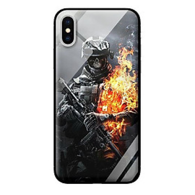 Ốp lưng kính cường lực cho iPhone XS MAX Chiến Binh Lửa - Hàng chính hãng