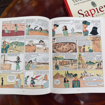ComboSAPIENS - LƯỢC SỬ LOÀI NGƯỜI BẰNG TRANH Tập 1 và Tập 2