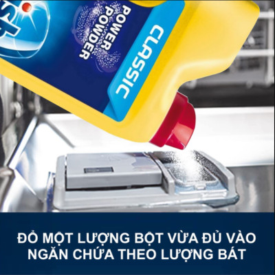 Bột finish dùng cho máy rửa chén bát , bột rửa bát Finish Đức