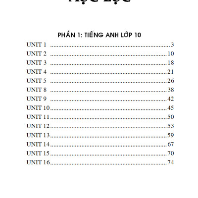 Sổ Tay Tiếng Anh Trung Học Phổ Thông (Lớp 10 - 11 - 12)