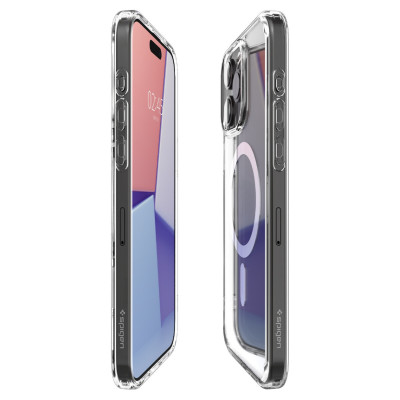 Ốp Lưng Dành Cho iPhone 15 ProMax/ iPhone 15 Pro SPIGEN CRYSTAL HYBRID MAGFIT _ Hàng chính hãng 