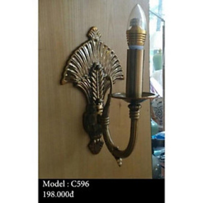 Đèn tường màu đồng phong thái cổ xưa Phương tây C596, khuyến mại bóng led