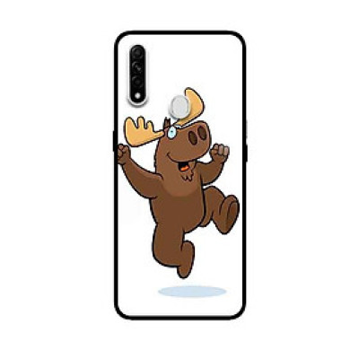 Ốp Lưng in cho Oppo A31 Mẫu Chú Nai Vui Nhộn - Hàng Chính Hãng