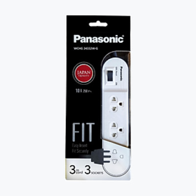 Ổ cắm có dây – 3 ổ cắm 3 chấu có công tắc Panasonic