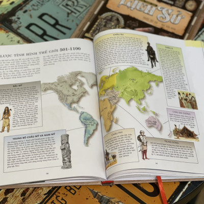 (Bìa cứng in màu toàn bộ) LƯỢC SỬ VỀ CÁC NGUYÊN TỐ – Tom Jackson – Vũ Hương dịch -Á Châu Books – NXB Lao Động