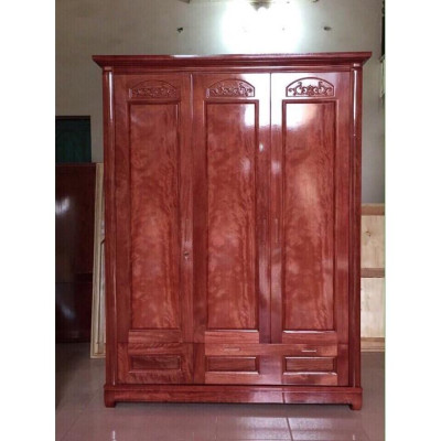 Tủ áo 3 buồng gỗ xoan đào