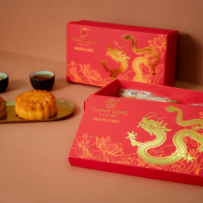 Hộp bánh trung thu 2 bánh 2 trứng 220g - Combo G - Thành Long (440g) - VIỆT NAM