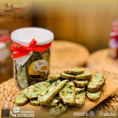 Biscotti Mơ Trà Xanh