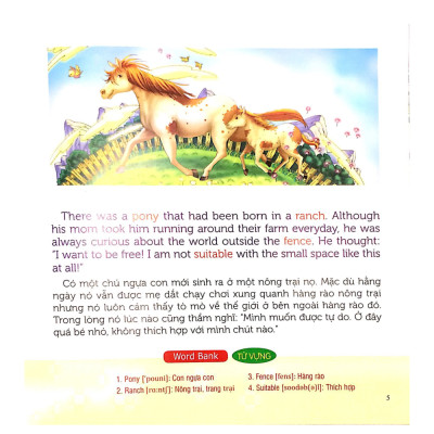 Truyện tranh SN Anh - Việt - Bé học trân trọng và biết bằng lòng (Consideration and Contentment)