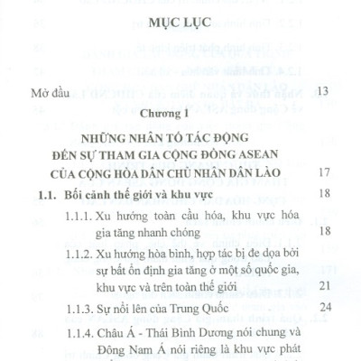 Quá Trình Tham Gia Cộng Đồng Asean Của Cộng Hòa Dân Chủ Nhân Dân Lào