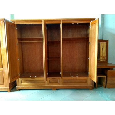 Tủ áo 3 buồng gỗ xoan đào