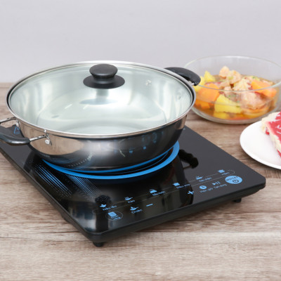 Bếp điện từ Midea MI-T2117DC, Công suất 2100W, Mặt bếp kính Ceramic, tặng kèm nồi - Hàng chính hãng, Bảo hành 12 tháng