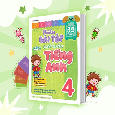 Phiếu Bài Tập Cuối Tuần Tiếng Anh 4 - Global Success (35 Tuần Học)  - MEGA