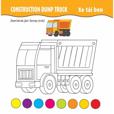 Sách - Tô Màu Phát Triển IQ EQ CQ - Ô Tô - Tàu Thuyền - Máy Bay - Song Ngữ Anh Việt - Tập 1 - Việt Thư
