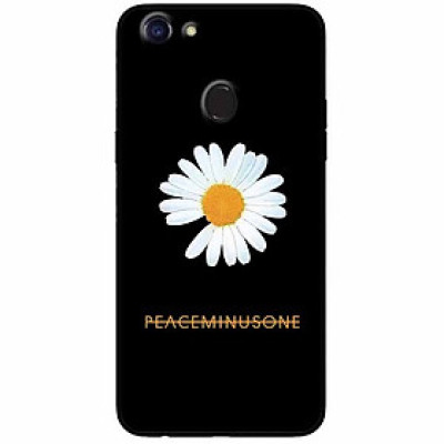 Ốp lưng in cho Oppo F5 Youth Mẫu Cúc To Nền Đen