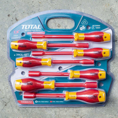 BỘ TUỐC NƠ VÍT MỞ TUÝP CÁCH ĐIỆN 6-12MM TOTAL THKISD0701 - HÀNG CHÍNH HÃNG