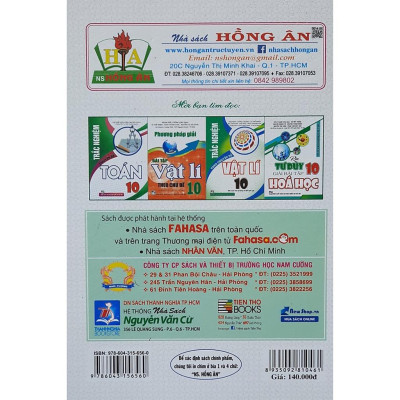 Sách - Phương Pháp Giải Toán Chuyên Đề Đại Số 10 (Dùng Chung Cho Các Bộ sách Giáo Khoa Hiện Hành)HA