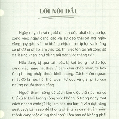Mệt Mỏi Không Phải Do Công Việc Mà Do Phương Pháp Làm Việc