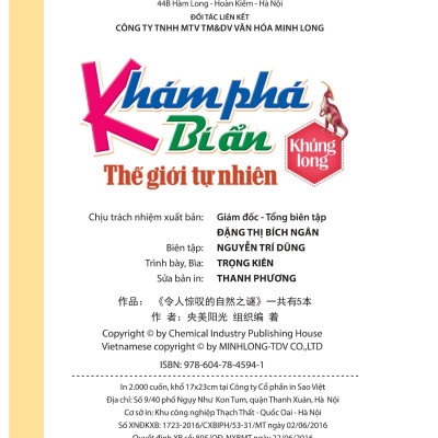 Khám Phá Bí Ẩn Thế Giới Tự Nhiên: Khủng Long (Tái Bản)