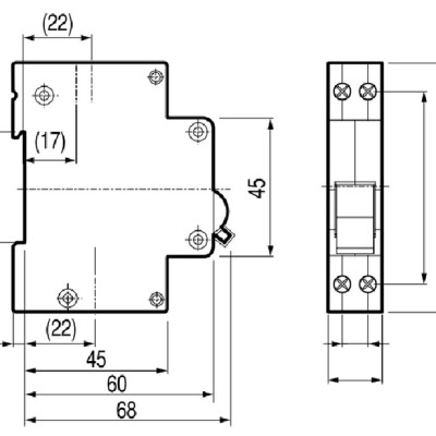 Cầu Dao Chống Giật 2 Pha Dobo Electric Korea (63A - 30mA) - Trắng