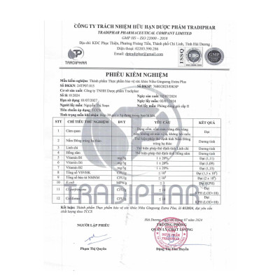 ăng cường sức khỏe NIHA GINGSENG EXTRA PLUS