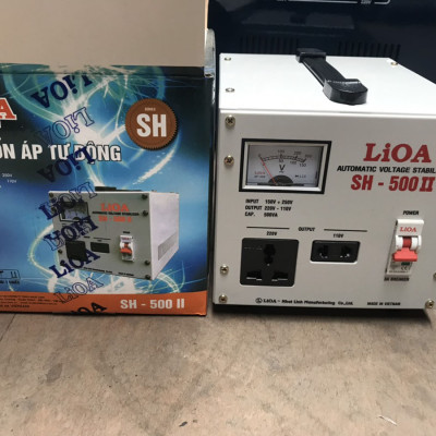Ổn áp lioa 500va - 500w Model SH - 500 II đời mới nhất dây đồng 100%