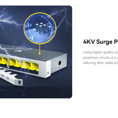 Bộ Chia Mạng NETIS Nhanh 5 - 8 Cổng 10/100/1000M RJ45 port ST105GD - ST108GD bảo hành 24 tháng - Hàng chính hãng